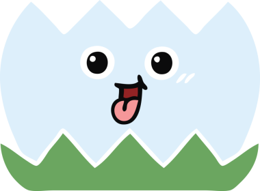 Bir insan tarafından çizilmiş bir nilüfer çiçeğinin düz renkli retro karikatürü