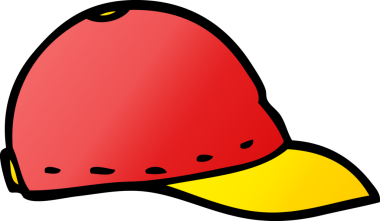 Bir insan tarafından çizilmiş karalama beyzbol şapkası.