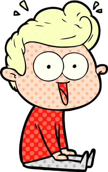 Bir insan tarafından çizilmiş çizgi film bakışlı adam.