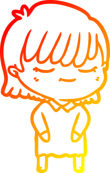 Bir insan tarafından çizilmiş bir karikatür kadın çizimi