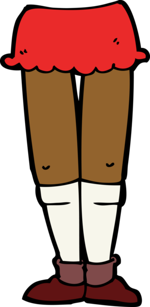 Bir insan tarafından çizilmiş kadın bacakları.