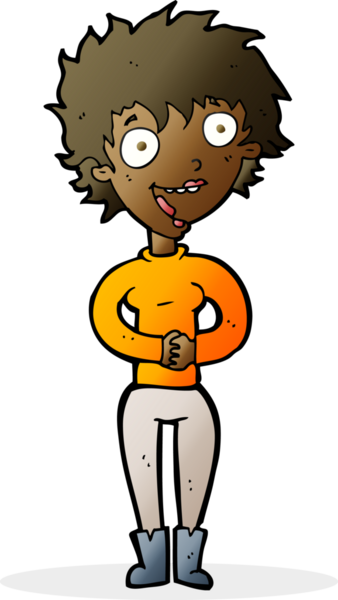 Bir insan tarafından çizilmiş çılgın bir karikatür.