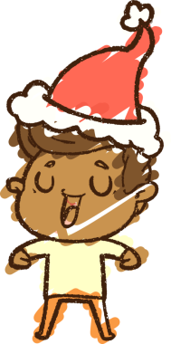 Bir insan tarafından çizilen Noel Adam Tebeşiri