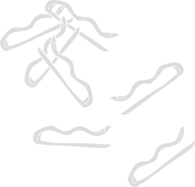 Bir insan tarafından çizilen saç tokalarının düz renk çizimi