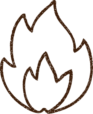 Bir insan tarafından çizilen Ateş Kömürü Çizimi