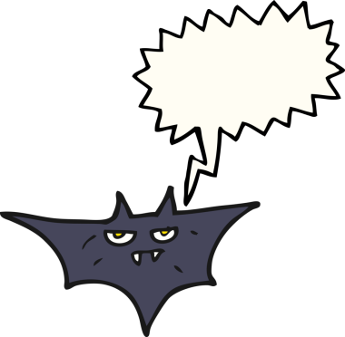 Bir insan tarafından çizilmiş serbest konuşma balonu karikatürü cadılar bayramı sopası