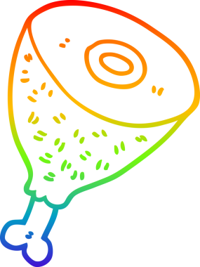 gökkuşağı gradyan çizgi çizimi bir insan tarafından çizilmiş et