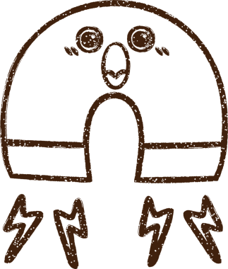 Bir insan tarafından çizilmiş mıknatıs kömürü