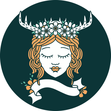 Bir insan tarafından çizilmiş insan Druid ikonu