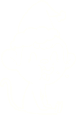 Bir insan tarafından çizilen Noel Maymun Tebeşiri