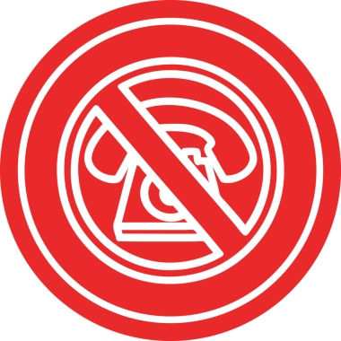 Bir insan tarafından çizilmiş soğuk, yuvarlak simge işareti yok