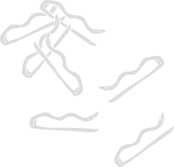 Bir insan tarafından çizilen saç tokalarının düz renk çizimi