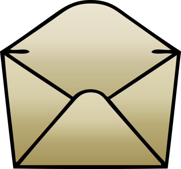 bir insan tarafından çizilmiş gölgelenmiş garip karikatür zarfı