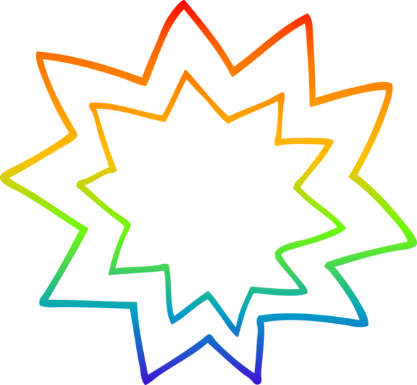 gökkuşağı gradyan çizgi çizimi bir insan tarafından çizilmiş bir çizgi film patlama alevi