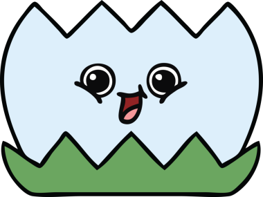 Bir insan tarafından çizilmiş tatlı bir nilüfer çiçeği karikatürü.