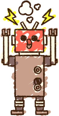 Bir insan tarafından çizilen robot tebeşiri.