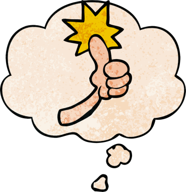 bir insan tarafından çizilmiş grunge doku biçiminde düşünce baloncuğu ile çizgi film işareti imzaladı