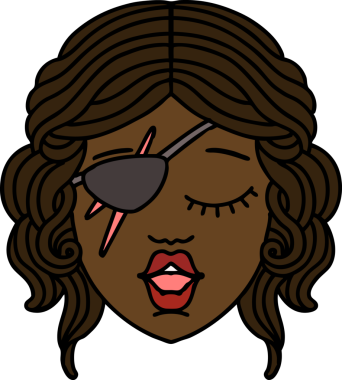 Retro Dövme Tarzı Bir İnsan Tarzı Düzenbaz Karakteri