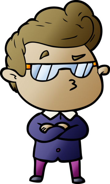 Bir insan tarafından çizilmiş havalı bir çizgi film.