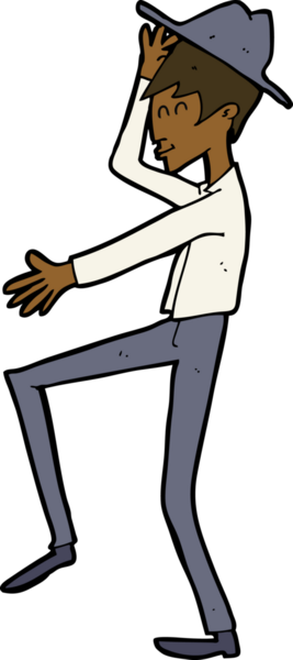 Bir insan tarafından çizilmiş karikatür modası.