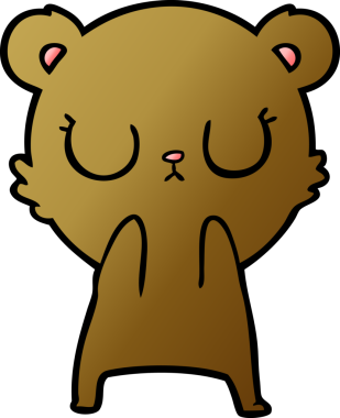 Bir insan tarafından çizilmiş bir çizgi film karakteri.