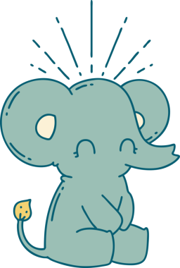 Bir insan tarafından çizilmiş geleneksel dövme tarzının güzel bir resmi.