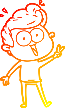 İnsan tarafından çizilmiş bir çizgi film karakteri.