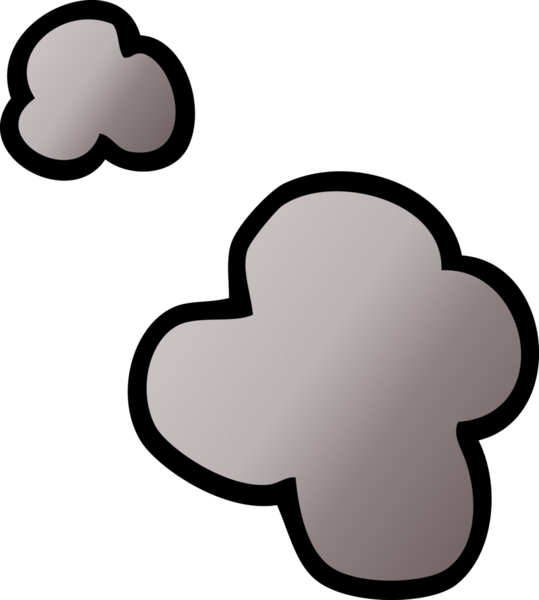 Bir insan tarafından çizilmiş karikatür dumanı.