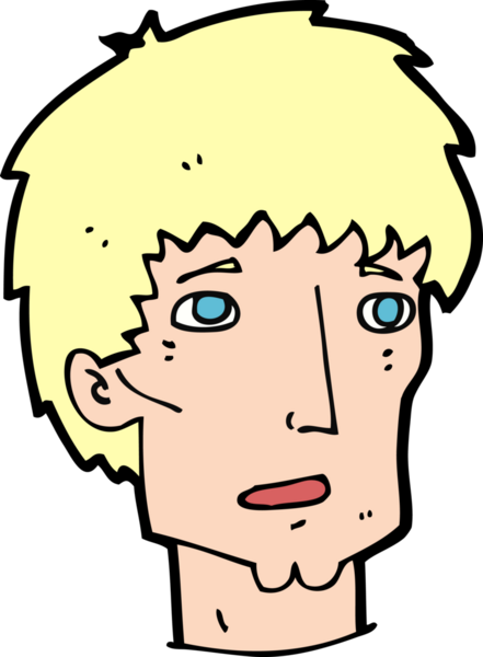 Bir insan tarafından çizilmiş endişeli bir adam.