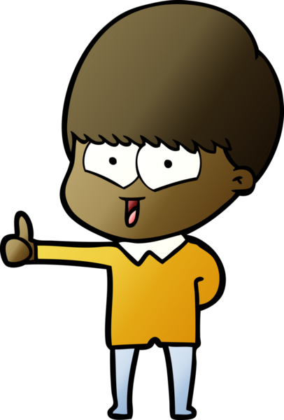 Bir insan tarafından çizilmiş mutlu çocuk çizgi filmi.