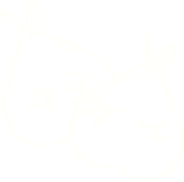 Bir insan tarafından çizilen meyve tebeşiri.