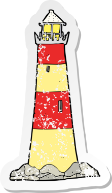 Bir insan tarafından çizilmiş bir çizgi film fenerinin gerilimli yapıştırması.