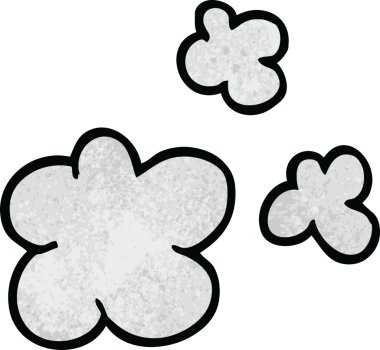 Bir insan tarafından çizilmiş sigara dumanı.