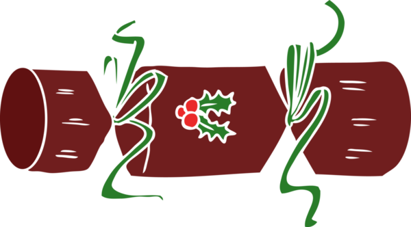 xmas cracker düz renkli çizgi film bir insan tarafından çizildi