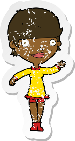 Bir insan tarafından çizilmiş sallanan bir karikatürün gerilimli yapıştırması.