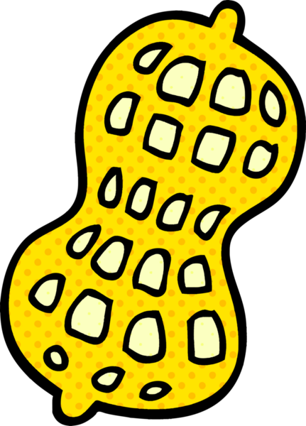 Bir insan tarafından çizilmiş karikatür fıstığı.