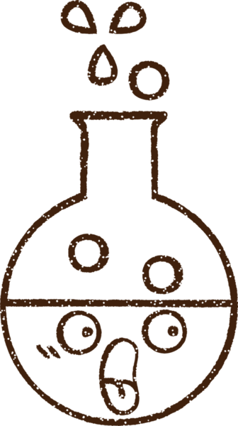 Bilim Deneyi Kömür Çizimi Bir insan tarafından çizildi
