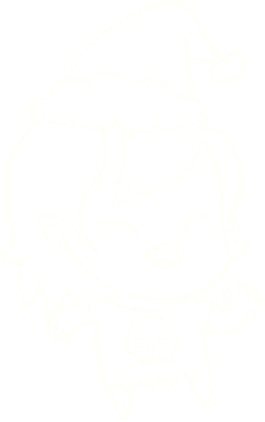 Bir insan tarafından çizilmiş Noel Vampiri Tebeşiri