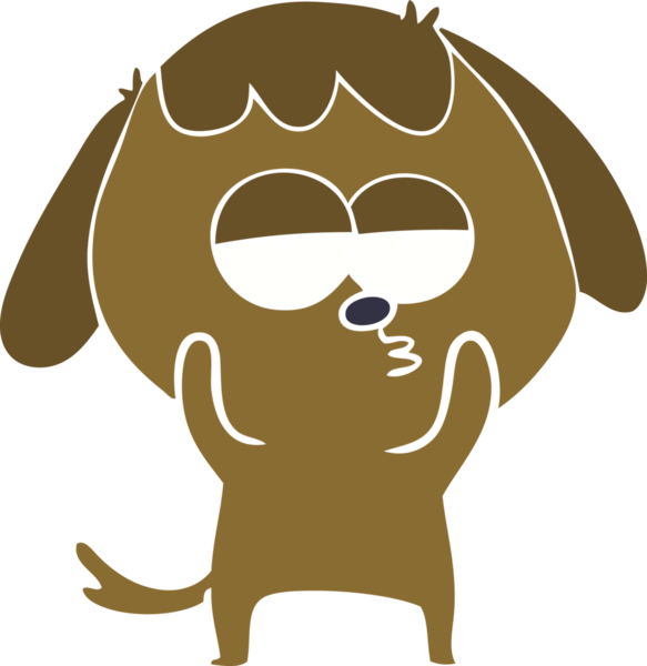 Bir insan tarafından çizilmiş düz renkli çizgi film.