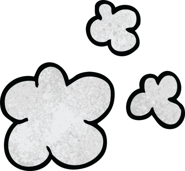 Bir insan tarafından çizilmiş sigara dumanı.