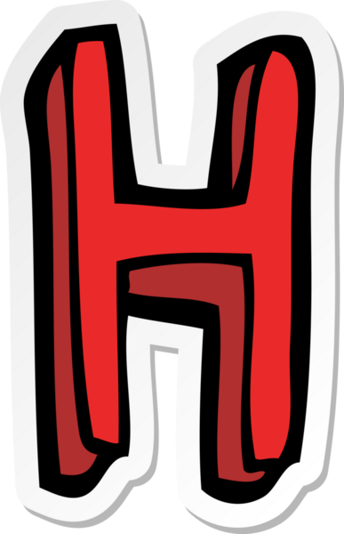 Bir insan tarafından çizilmiş bir karikatür etiketi.