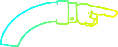 Bir insan tarafından çizilmiş bir iş kolunun soğuk gradyan çizimi