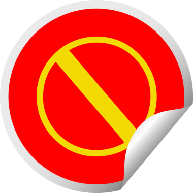 Bir insan tarafından çizilmiş işaretin dairesel kabuk soyma etiketi.