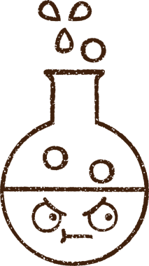 Bir insan tarafından çizilen Kimyasal Reaksiyon Karakalem Çizimi
