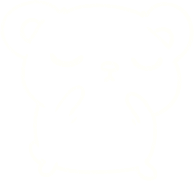 Bir insan tarafından çizilmiş Sevimli Ayı Tebeşiri