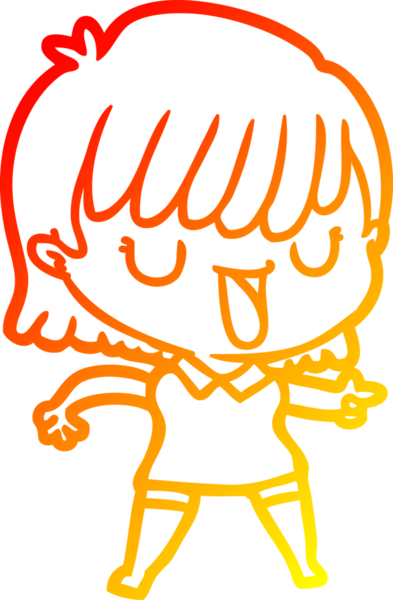 Bir insan tarafından çizilmiş bir karikatür kadın çizimi