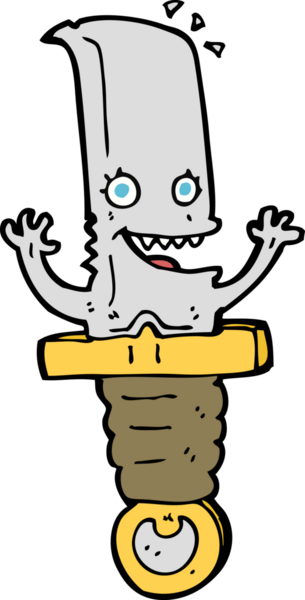 Bir insan tarafından çizilmiş çılgın bir çizgi film karakteri.