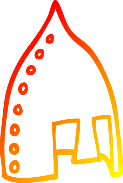 Bir insan tarafından çizilmiş bir Viking miğferinin sıcak çizgi çizimi