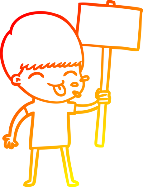 Bir insan tarafından çizilmiş mutlu çizgi film çocuğu çizimi.