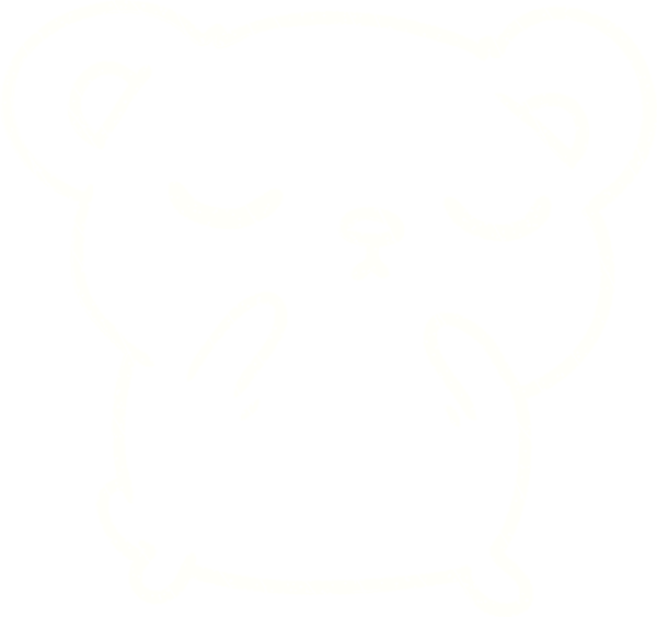 Bir insan tarafından çizilmiş Sevimli Ayı Tebeşiri